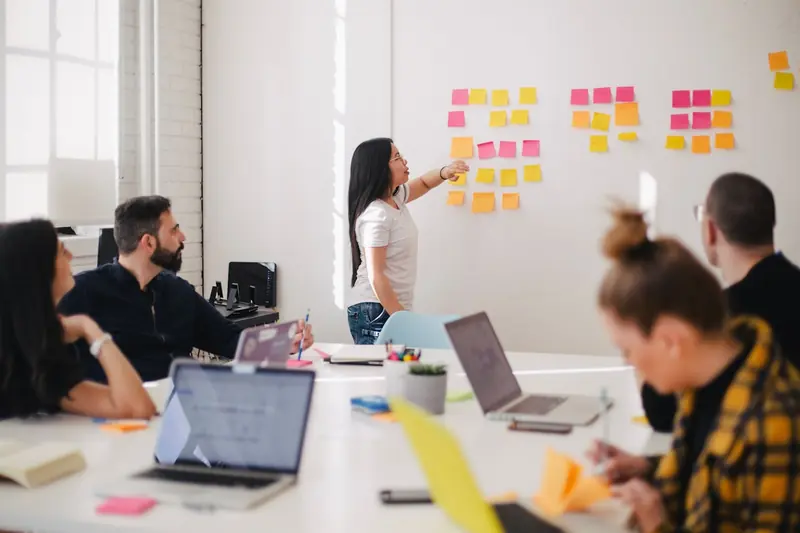 Strategy planning session for industry-specific digital marketing
