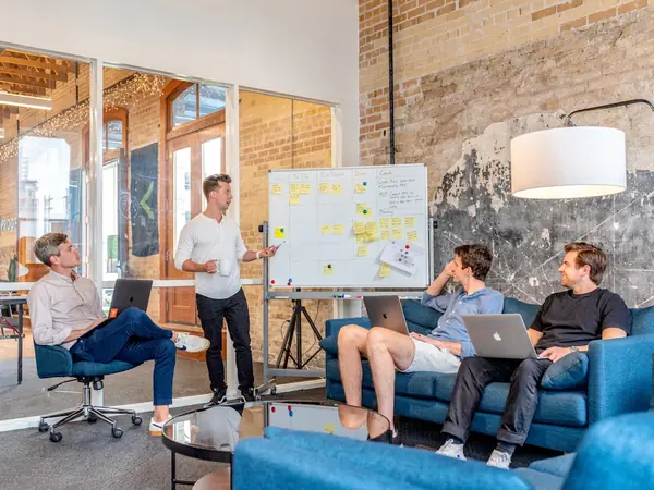 Team managing healthcare social media engagement